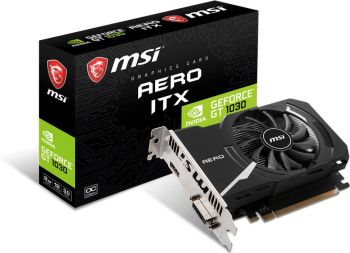 Видеокарта MSI PCI-E 3.0 GT 1030 AERO ITX 2GD4 OC NVIDIA  GeForce GT 1030
