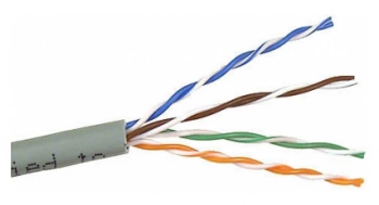 Кабель информационный Lanmaster TWT-5EUTP/100-GY кат.5E UTP 4 пары 24AWG PVC внутренний 100м серый