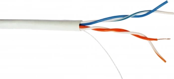 Кабель информационный Lanmaster TWT-5EUTP2-LSZH кат.5E UTP 2 пары 24AWG LSZH внутренний 305м белый