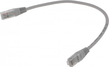 Патч-корд Lanmaster TWT-45-45-0.3-GY UTP RJ-45 вил.-вилка RJ-45 кат.5E 0.3м серый ПВХ (уп.:1шт)