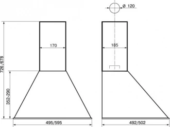 Вытяжка каминная Elikor Эпсилон 60П-430-П3Л