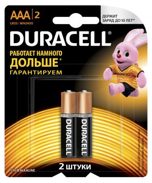 Батарея Duracell Basic CN LR03-2BL MN2400