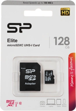 Флеш карта microSDXC 128GB Silicon Power  SP128GBSTXBU1V10SP