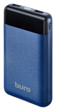 Мобильный аккумулятор Buro RC-16000-DB 16000mAh 2.1A 2xUSB темно-синий