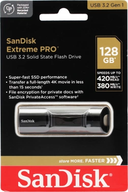 Флеш Диск Sandisk 128GB Extreme Pro