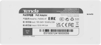 Инжектор PoE Tenda  POE30G-AT