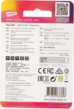 Флеш Диск Silicon Power 32GB Blaze B06
