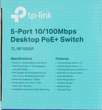 Коммутатор TP-Link  TL-SF1005P