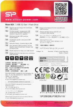 Флеш Диск Silicon Power 256GB Blaze B25