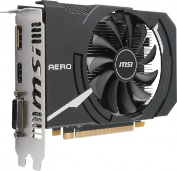 Видеокарта MSI PCI-E 3.0 Radeon RX 550 AERO ITX 4G OC AMD Radeon RX 550 4Gb 128bit GDDR5 1203/6000 DVIx1 HDMIx1 DPx1 HDCP Ret
