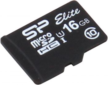 Флеш карта microSDHC 16GB Silicon Power  SP016GBSTHBU1V10