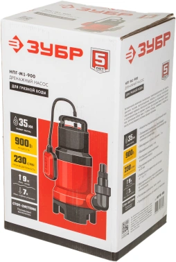 Насос дренажный Зубр Мастер НПГ-М1-900