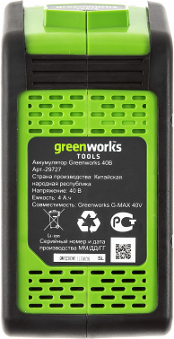 Триммер электрический Greenworks GD40BCK4
