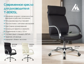 Кресло руководителя Бюрократ  T-8010SL