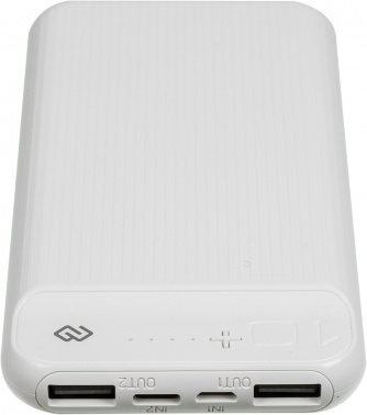 Мобильный аккумулятор Digma DG-10000-3U 10000mAh 3A 3xUSB белый (DG-10000-3U-WT)