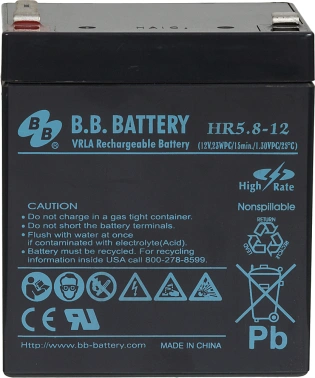 Батарея для ИБП BB HR 5,8-12
