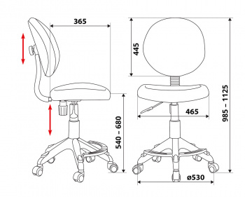 Кресло детское Бюрократ  KD-W6-F