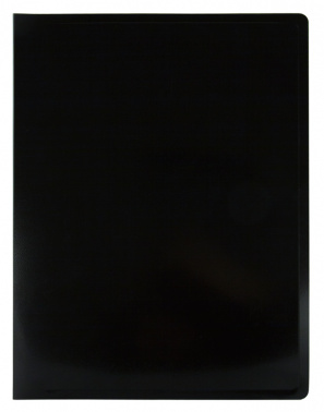 Папка с 20 прозр.вклад. Бюрократ Black&White BWBPV20BLCK A4 пластик 0.8мм черный/белый