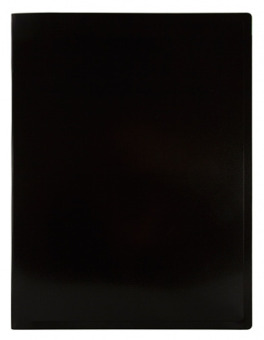 Папка метал.зажим Бюрократ Black&White BWPZ08CBLCK A4 пластик 0.8мм черный/белый