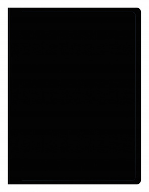 Папка метал.пруж.скоросш. Бюрократ Black&White BWPZ08PBLCK A4 пластик 0.8мм черный/белый