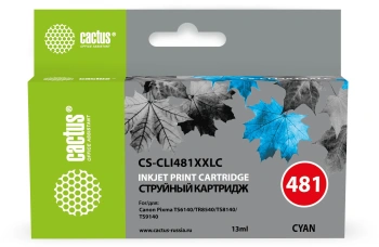 Картридж струйный Cactus CS-CLI481XXLC