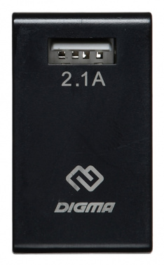 Сетевое зар./устр. Digma  DGWC-1U-2.1A-BK