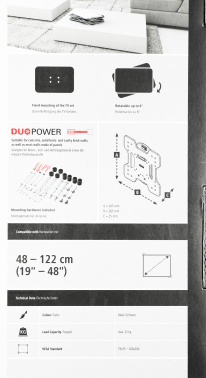 Кронштейн для телевизора Hama FIX TV Premium