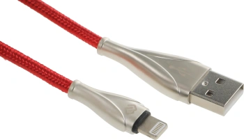 Кабель Digma LIGHT-1.2M-RED USB (m)-Lightning (m) 1.2м красный
