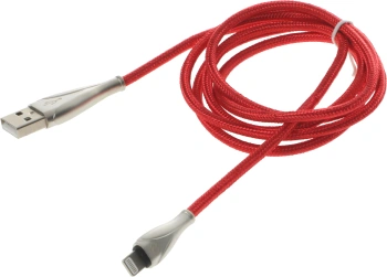 Кабель Digma LIGHT-1.2M-RED USB (m)-Lightning (m) 1.2м красный