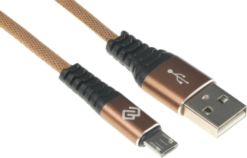 Кабель Digma MICROUSB-0.15M-BLK USB (m)-micro USB (m) 0.15м коричневый