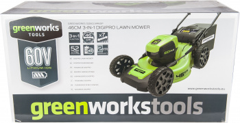 Газонокосилка роторная Greenworks GD60LM46SPK4