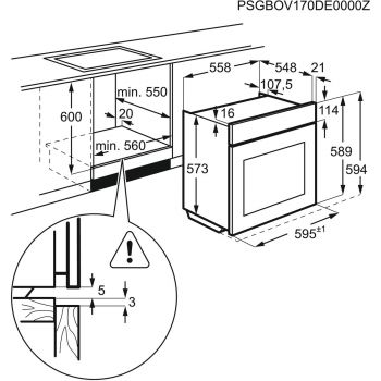 Духовой шкаф Электрический Electrolux OPEB2320R