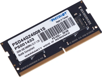 Память DDR4 4Gb 2400MHz Patriot  PSD44G240081S