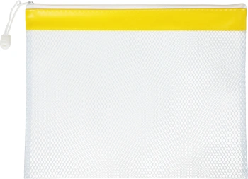 Папка на молнии ZIP Deli Rio EF45102 A4 ПВХ цвет молнии ассорти сетка