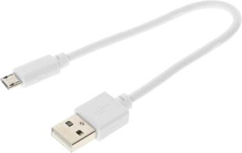 Кабель Digma MICROUSB-0.15M-WH USB (m)-micro USB (m) 0.15м белый
