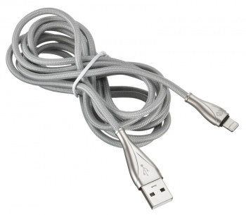 Кабель Digma USB (m)-Lightning (m) 2м серый