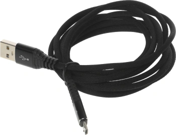 Кабель Digma MICROUSB-2M-BRAIDED-BLK USB (m)-micro USB (m) 2м черный