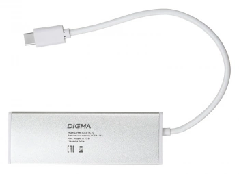 Разветвитель USB-C Digma HUB-4U3.0-UC-S