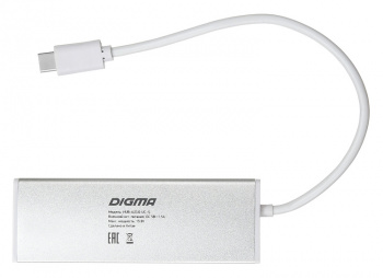 Разветвитель USB-C Digma HUB-4U3.0-UC-S