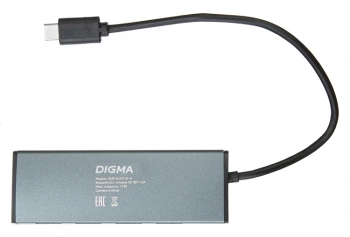 Разветвитель USB-C Digma HUB-4U3.0-UC-G