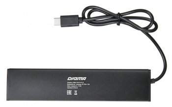Разветвитель USB-C Digma HUB-7U2.0-UC-B