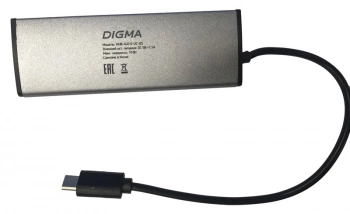 Разветвитель USB-C Digma HUB-4U2.0-UC-DS