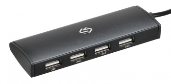 Разветвитель USB-C Digma HUB-4U2.0-UC-B