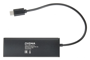 Разветвитель USB-C Digma HUB-4U2.0-UC-B