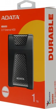 Жесткий диск A-Data USB3.0 1TB AHD650-1TU31-CBK AHD650