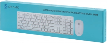 Клавиатура + мышь Оклик 240M