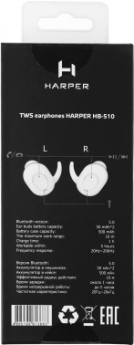 Гарнитура внутриканальные Harper HB-510 TWS