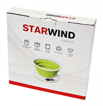 Весы кухонные электронные Starwind SSK5575
