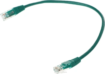 Патч-корд Lanmaster TWT-45-45-0.3-GN UTP RJ-45 вил.-вилка RJ-45 кат.5E 0.3м зеленый ПВХ (уп.:1шт)