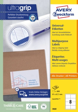 Этикетки Avery Zweckform 3660